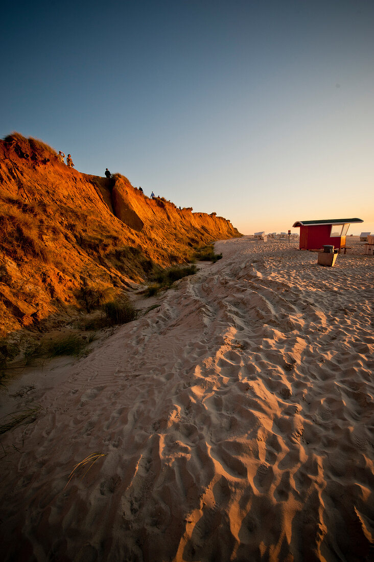 Cottage on beach of Westerland, Rotes Kliff, Sylt, Germany