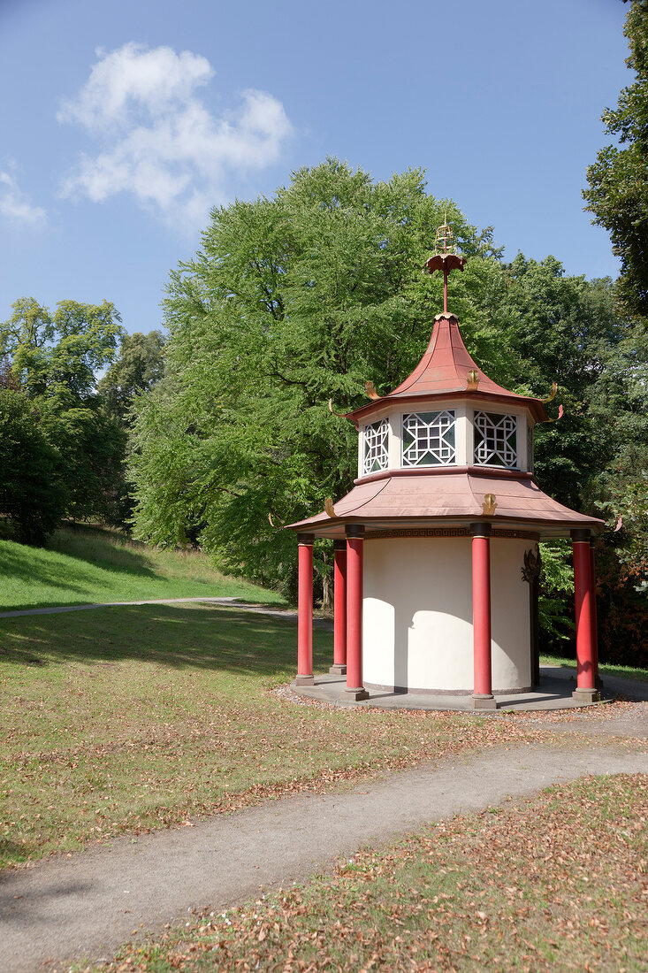 Kassel, Hessen, Park Wilhelmshöhe, Pagode, Mulang, Chinoiserie