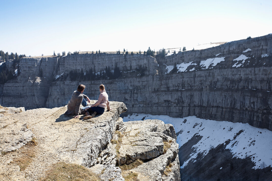 Creux du Van, Jura, zwischen Kanton Waadt und Neuchâtel, Felsschlucht