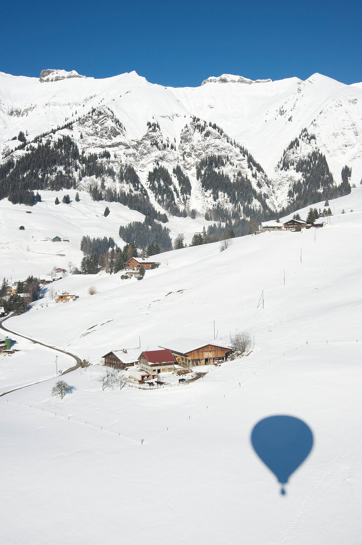 Genfer See, Kanton Waadt, Riviera- Pays-d¿Enhaut, Château-d¿Oex, Alpen