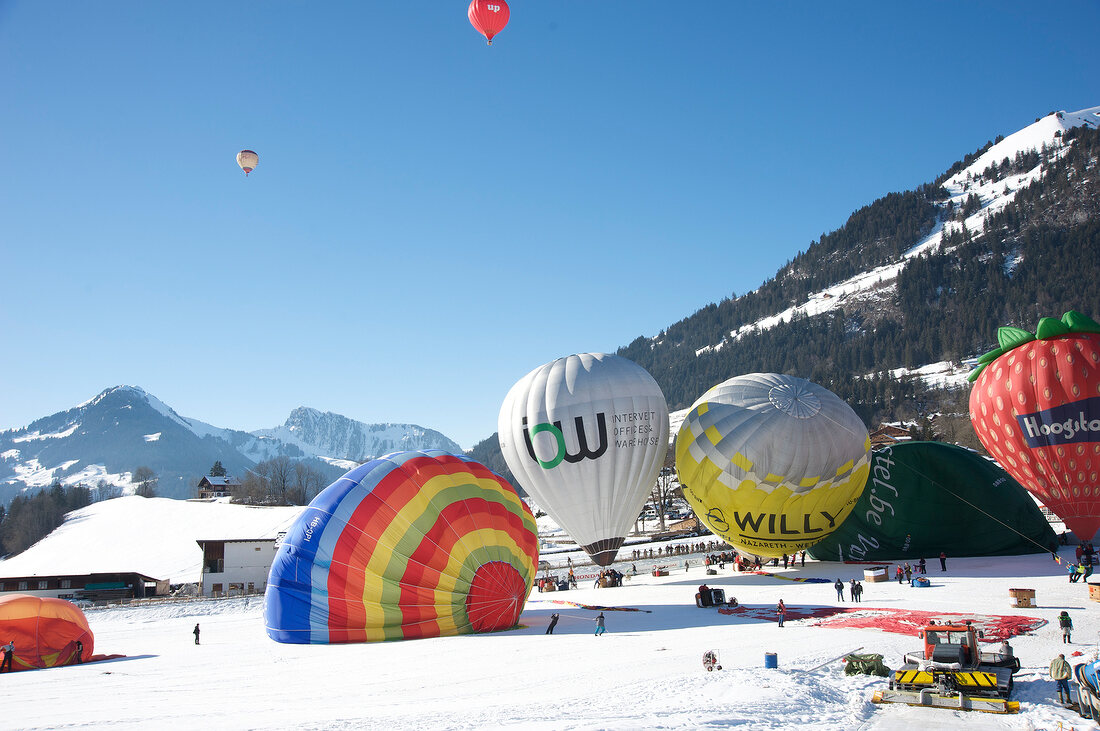 Genfer See, Kanton Waadt, Riviera- Pays-d¿Enhaut, Château-d¿Oex, Alpen