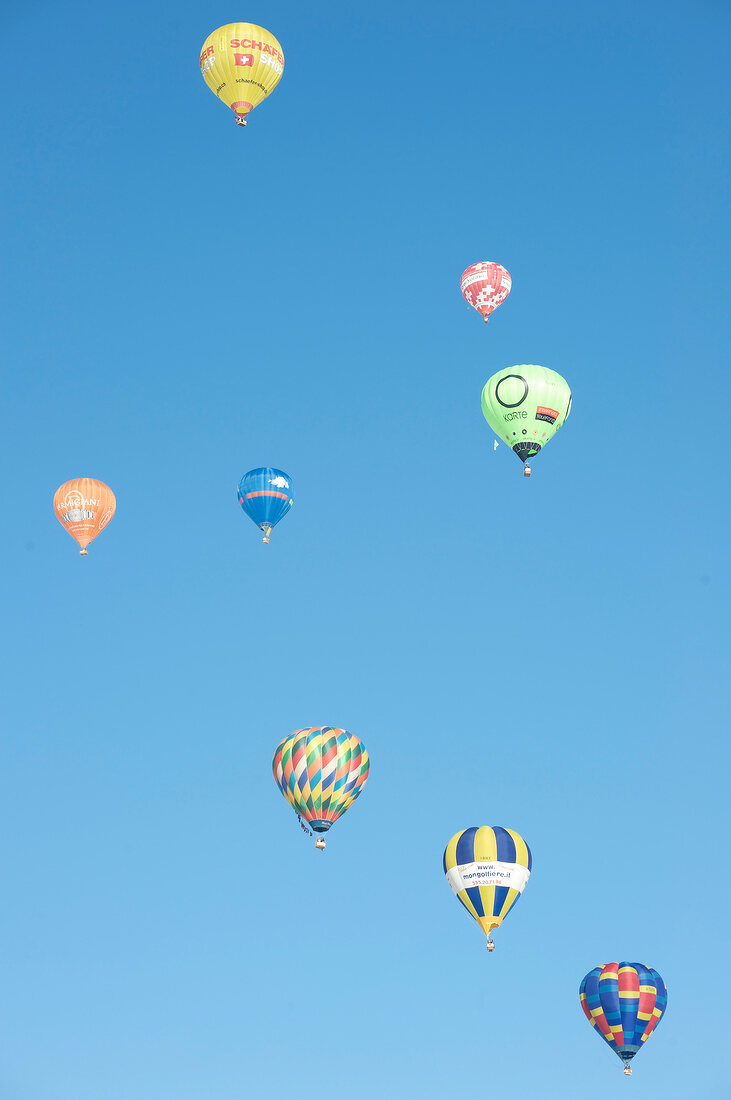 Genfer See, Kanton Waadt, Riviera- Pays-d¿Enhaut, Château-d¿Oex, Ballon