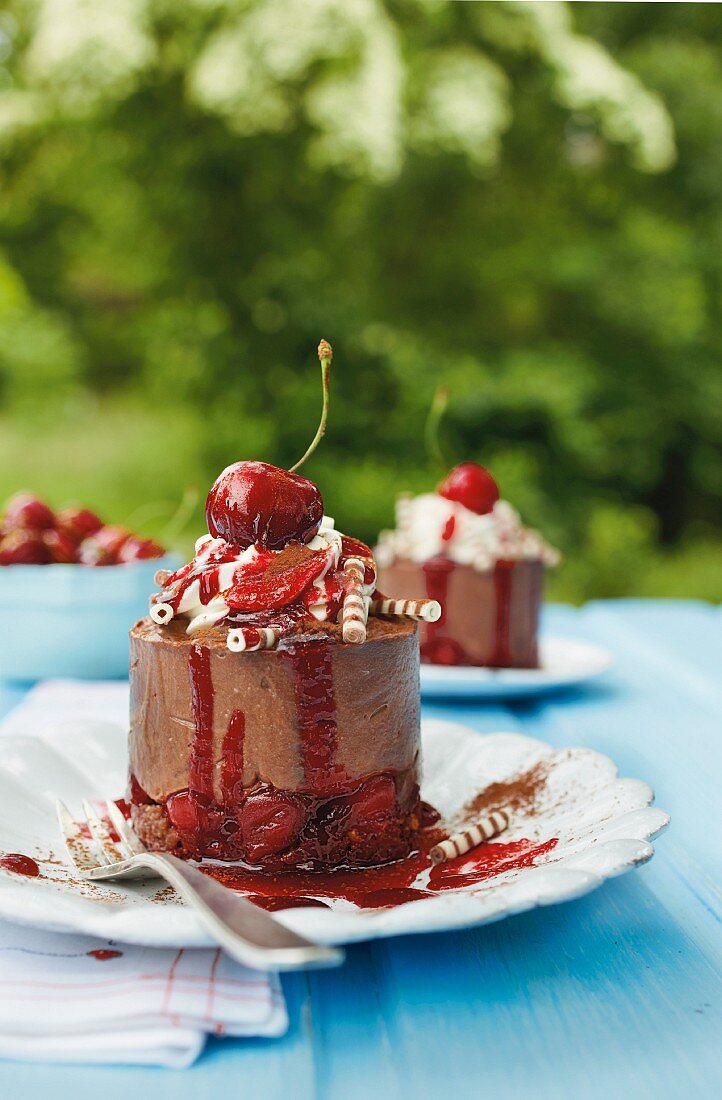 Chocolate cherry cake