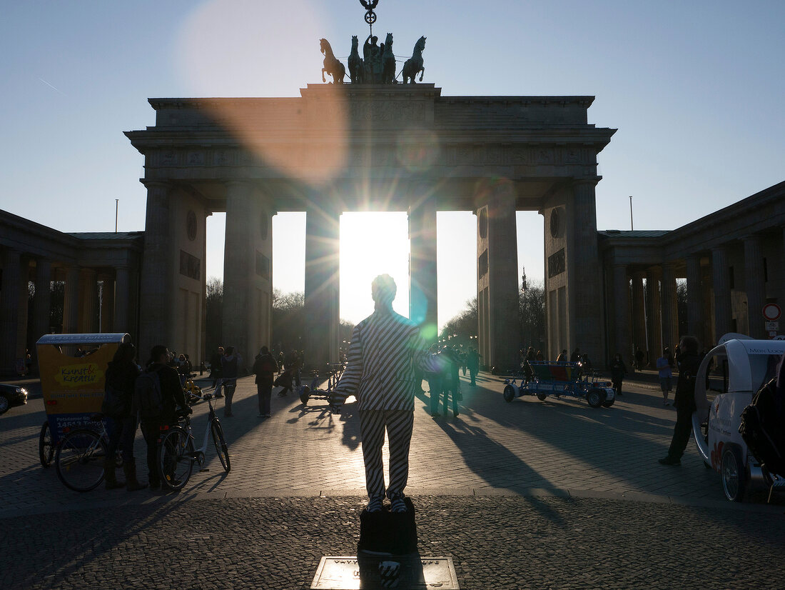 Touristenattraktion am Brandenburger Tor, Mitte, Berlin, Deutschland