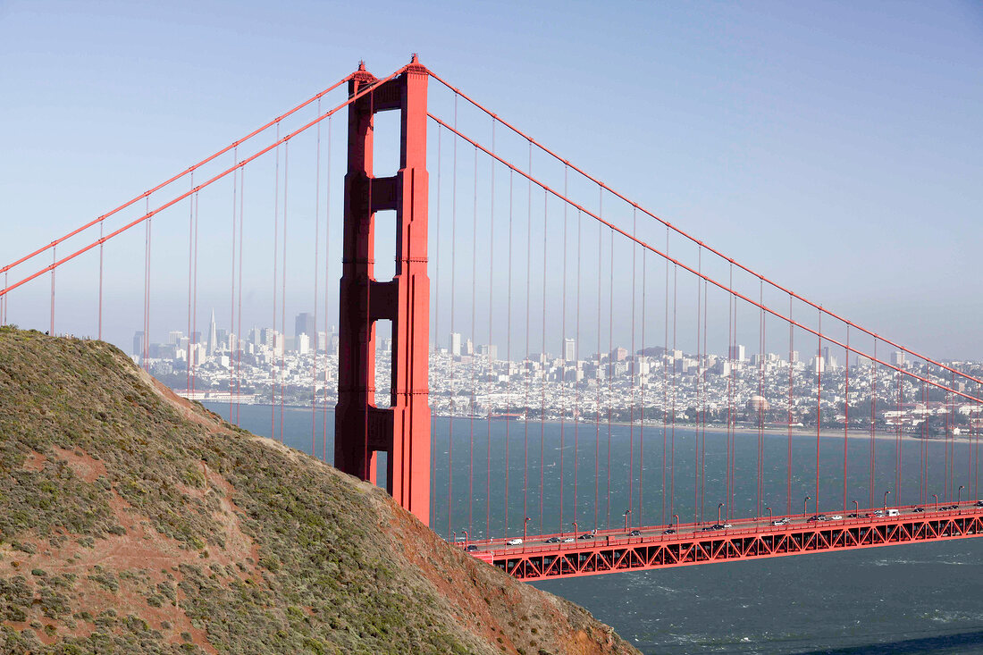 Pylon, Golden Gate Bridge, Stadtansicht, San Francisco