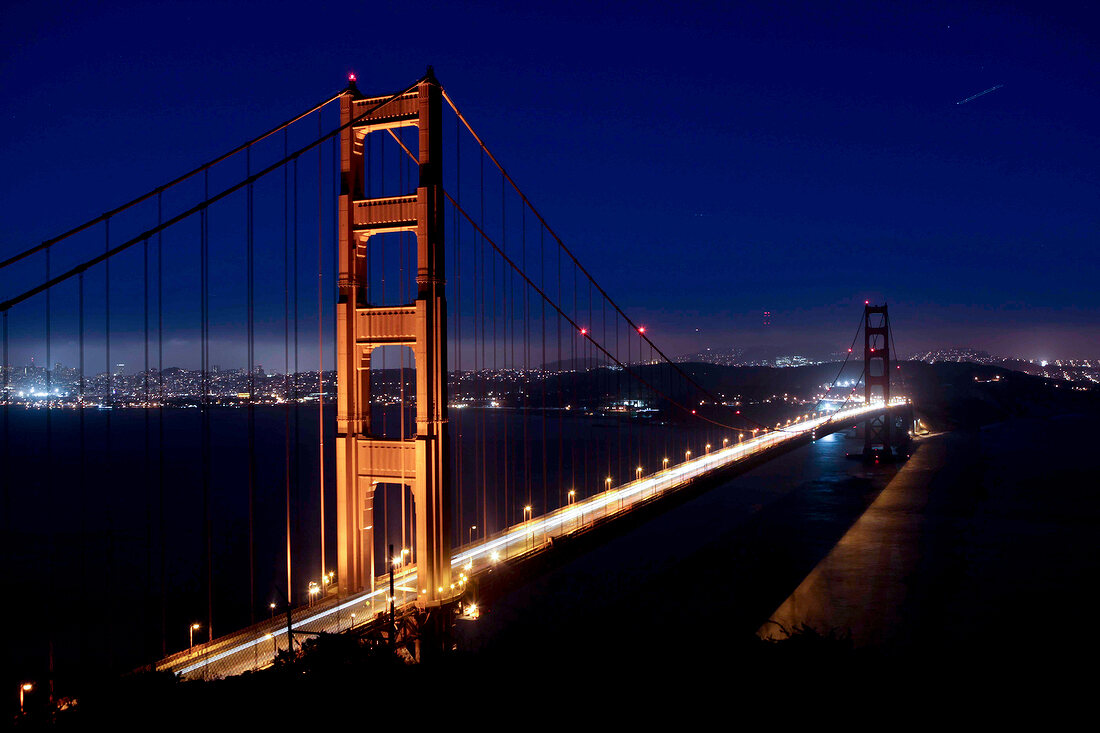 Golden Gate Bridge, Nacht, San Francisco