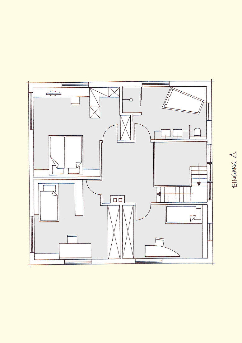 Illustration of multi-room installation layout