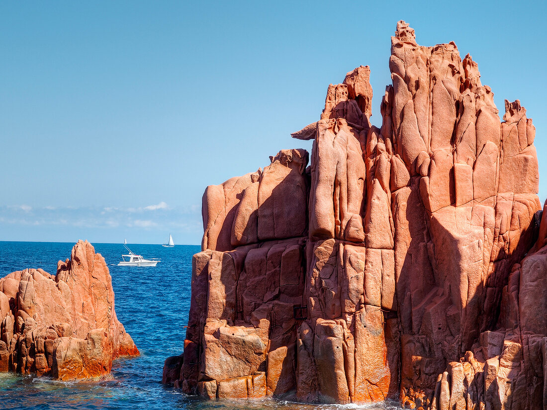 Sardinien, Mittelmeer, Arbatax, Rote Felsen Rocce Rosse