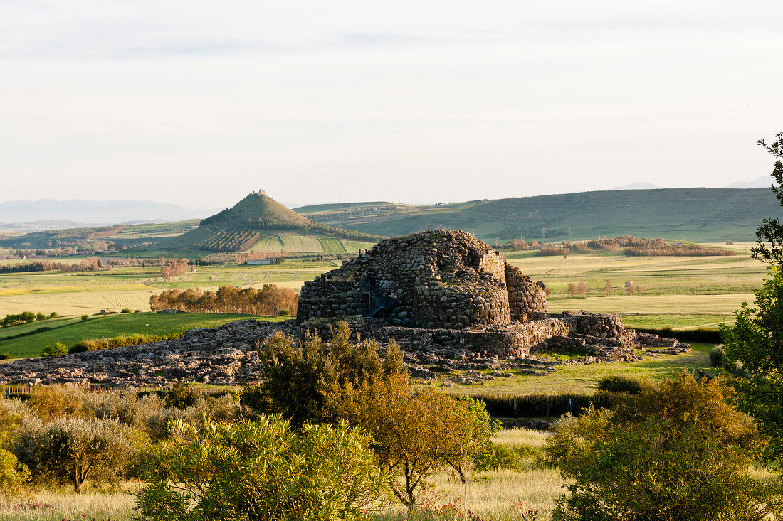 Sardinien, Medio Campidano, Barumini Marmilla-Ebene, Nuraghe Su Nuraxi