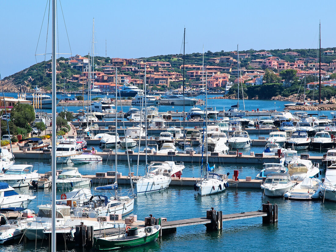 Sardinien, Nordostküste, Costa Smeralda, Hafen von Porto Cervo