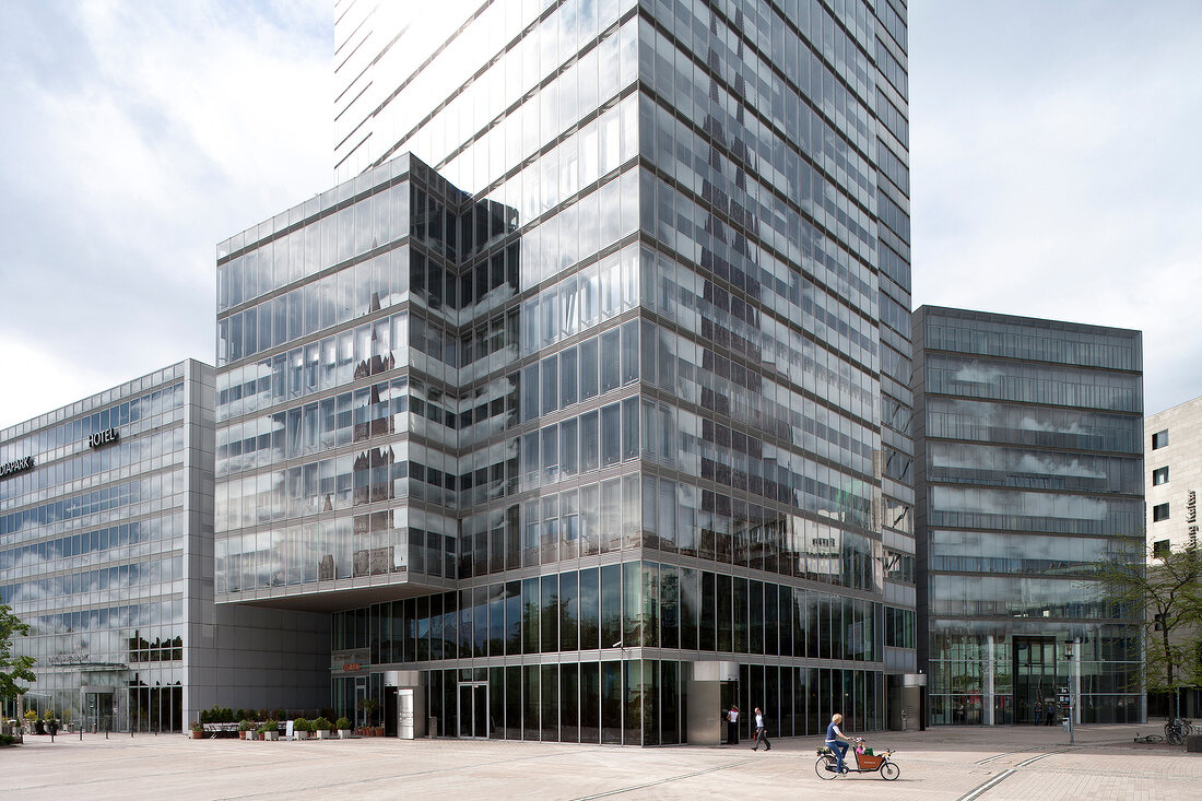 View of Cologne Tower in Media Park, Neustadt-Nord, Cologne, Germany