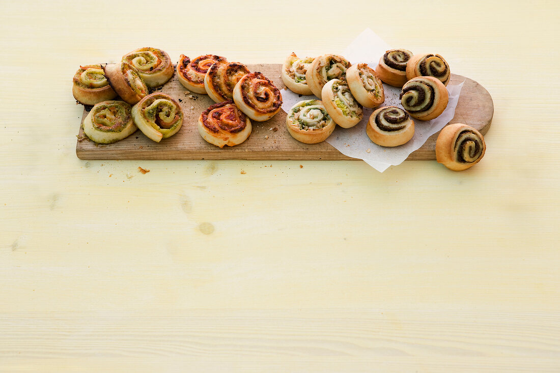 Vegetarisch, vier schnelle Tei gschnecken