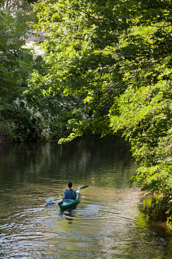 Hannover, Leine, Paddler X 