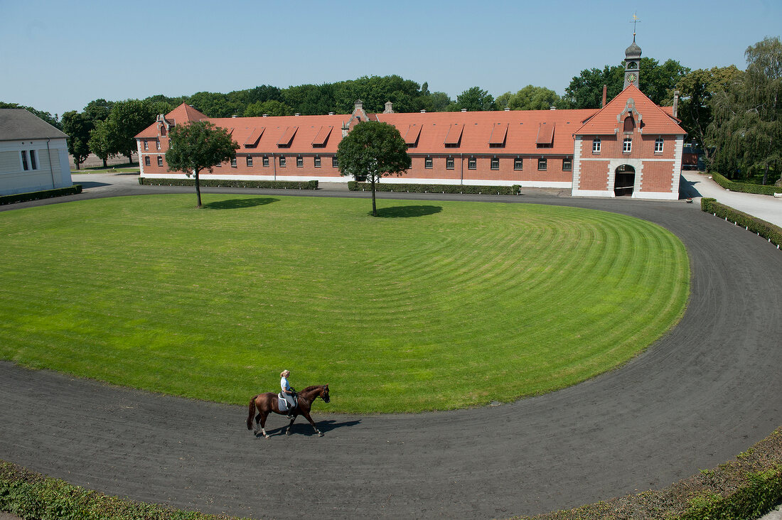 Exterior of State Stud Celle, Lower Saxony, Germany