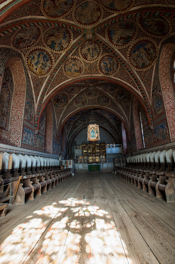 Interior view of Wienhausen Abbey in Lower Saxony, Germany