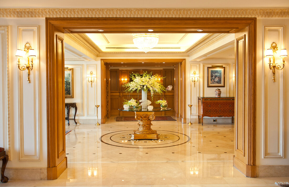 Entrance of hall in InterContinental Le Vendome Hotel, Beirut, Lebanon