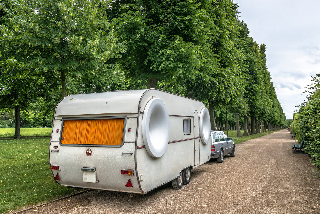 Hannover, Herrenhausen, Herrenhäuser Gärten, Wohnwagen