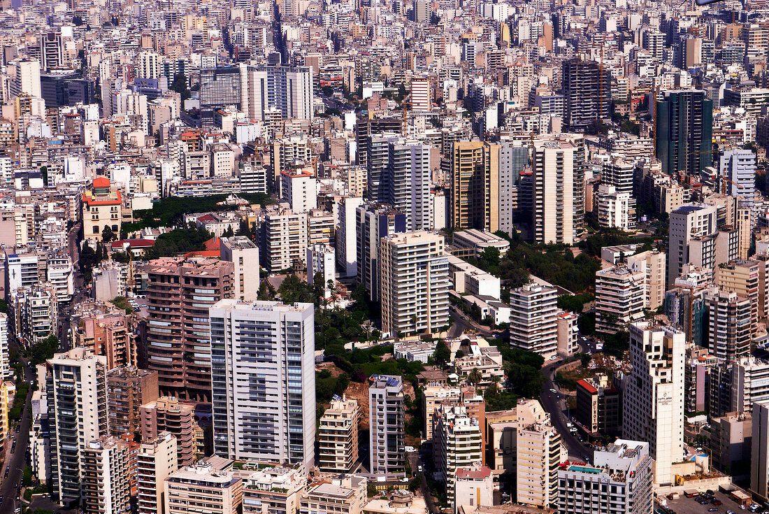 Cityscape of Beirut, Lebanon