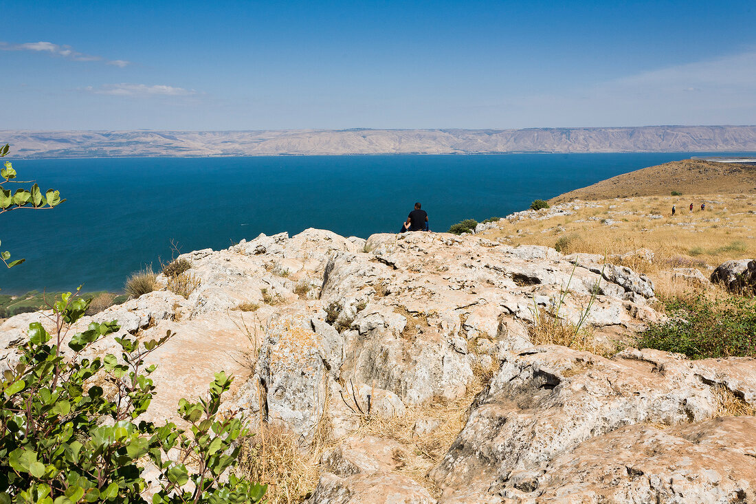 Israel, See Genezareth, Berg Arbel, Galiläa, Jesus Trail, Golanhöhen