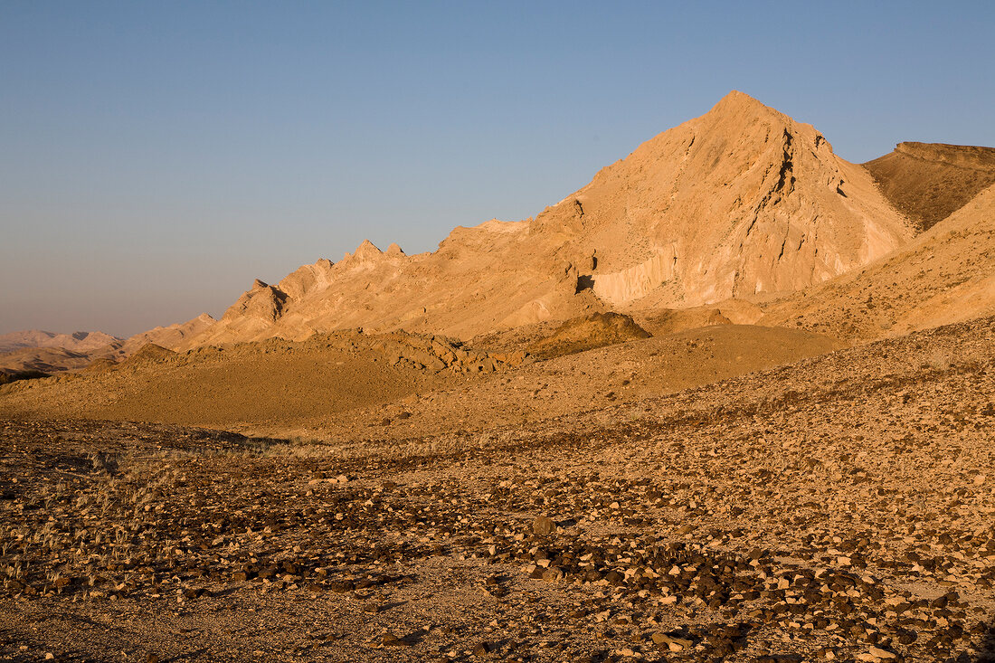Israel, Wüste Negev, Har Ramon, Krater, beim Wadi Genamin