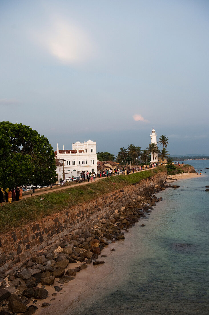 Sri Lanka, Galle Fort, Meera-Moschee Leuchtturm, Indischer Ozean