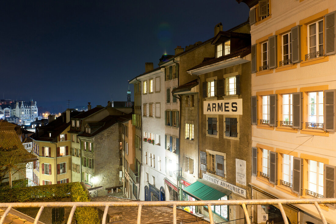 Genfer See, Romandie, Kanton Waadt, Lausanne, Blick über die Altstadt