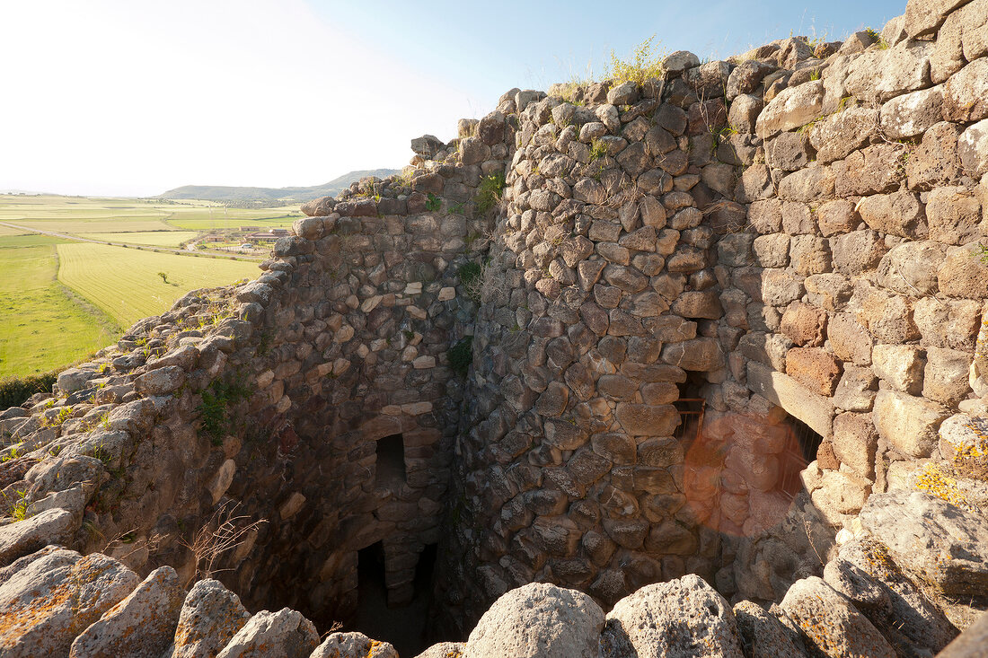 Sardinien, Medio Campidano, Barumini Marmilla-Ebene, Nuraghe Su Nuraxi