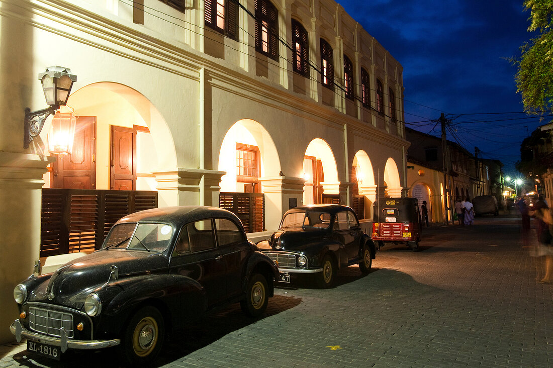 Sri Lanka, Galle Fort, Hotel The Fort Printers, Oldtimer, Ambassador