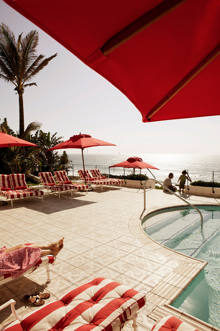 Südafrika, Umhlanga, Pool am Meer, The Oyster Box, 5 Sterne Hotel