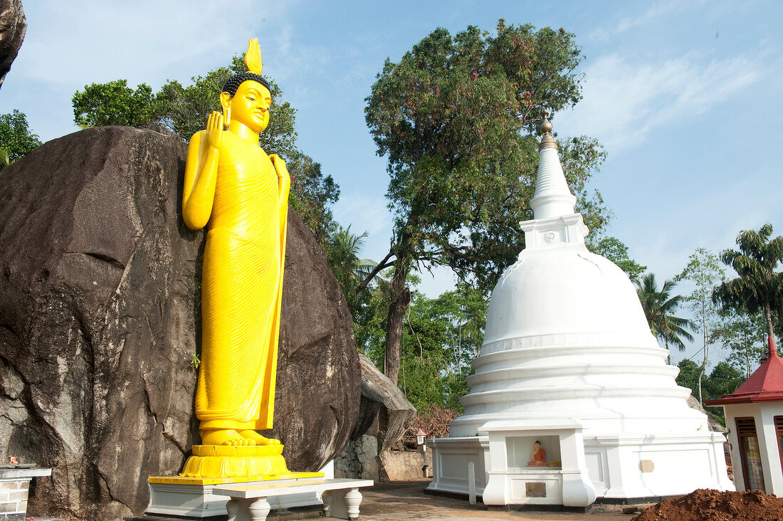 Sri Lanka, Unawatuna, Yatagala Raja Maha Viharaya Tempel, Buddha