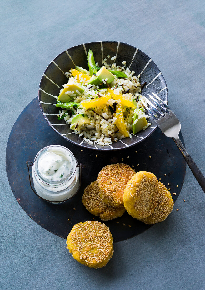 gesunder Darm, Orangen-Quinoa , Orangen-Quinoa-Salat, Nuggets