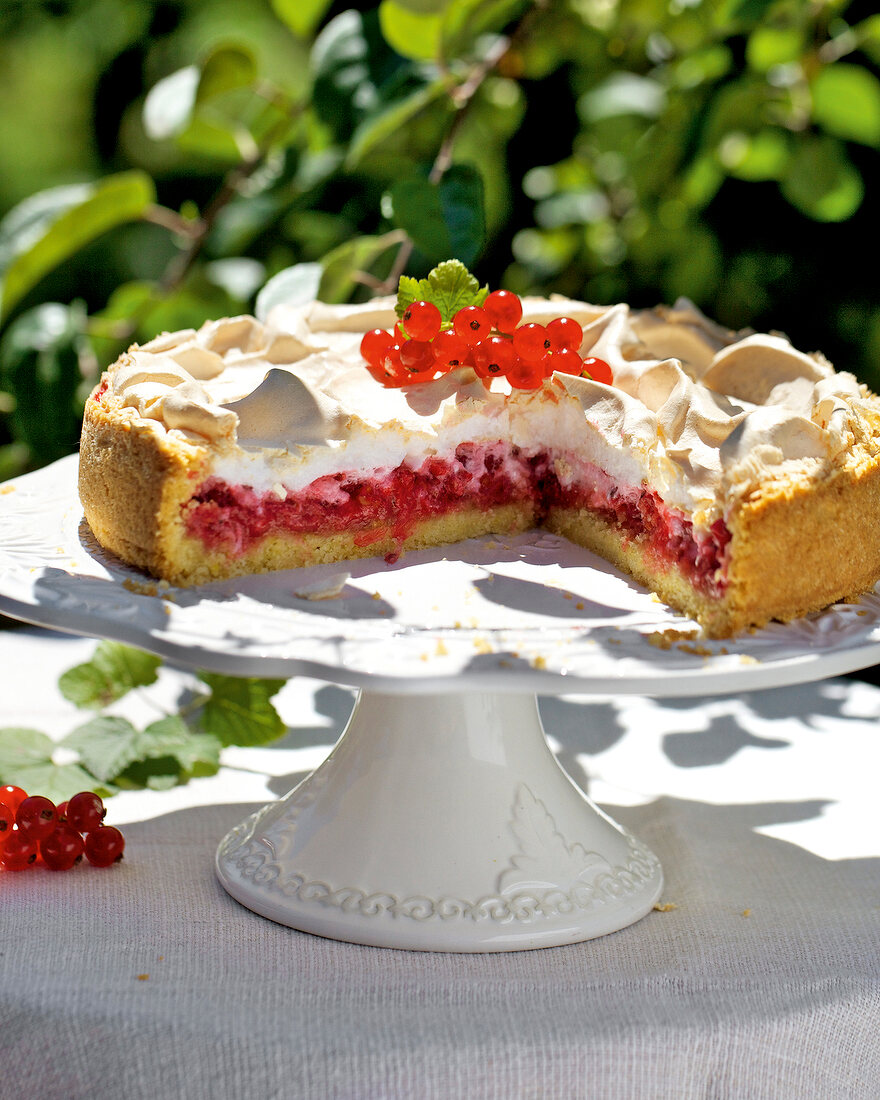 Landküche, Johannisbeerkuchen mit Baiserhaube