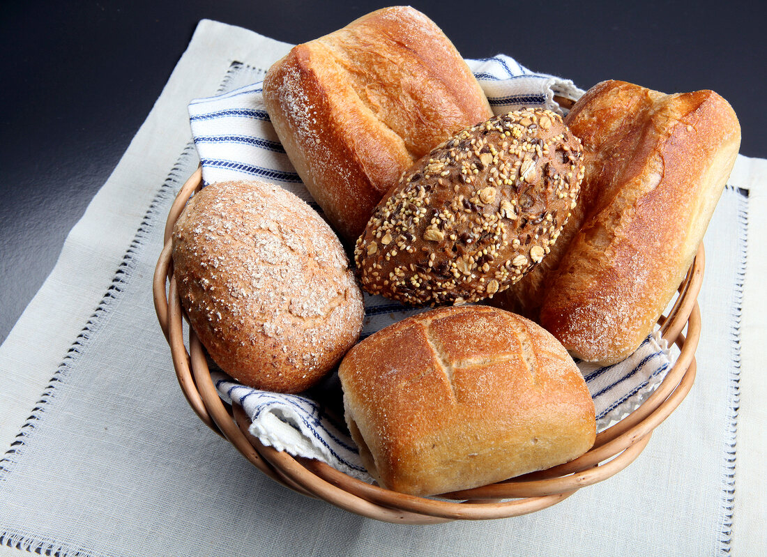 Brötchen im Körbchen X 