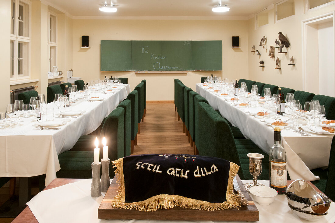 Kosher classroom of girl's school in Berlin, Germany