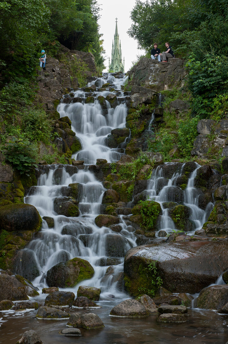 Berlin, Kreuzberg, Viktoriapark, Wasserfall