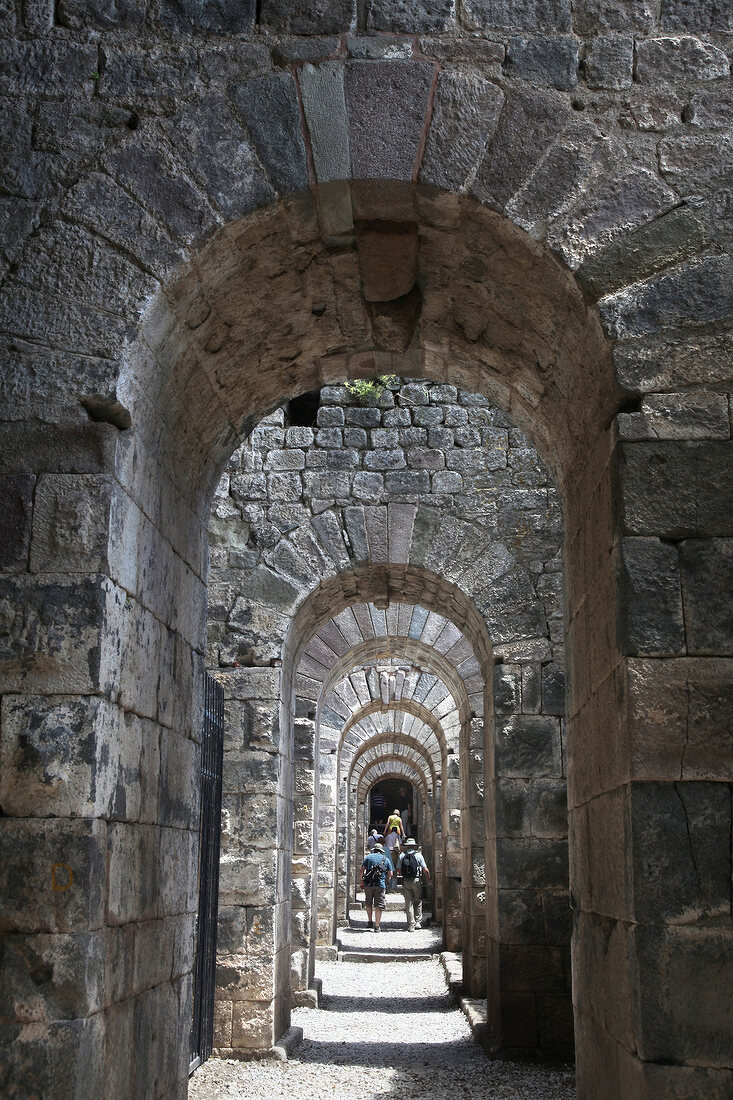 View of arches in Bergama, Aegean, Turkey
