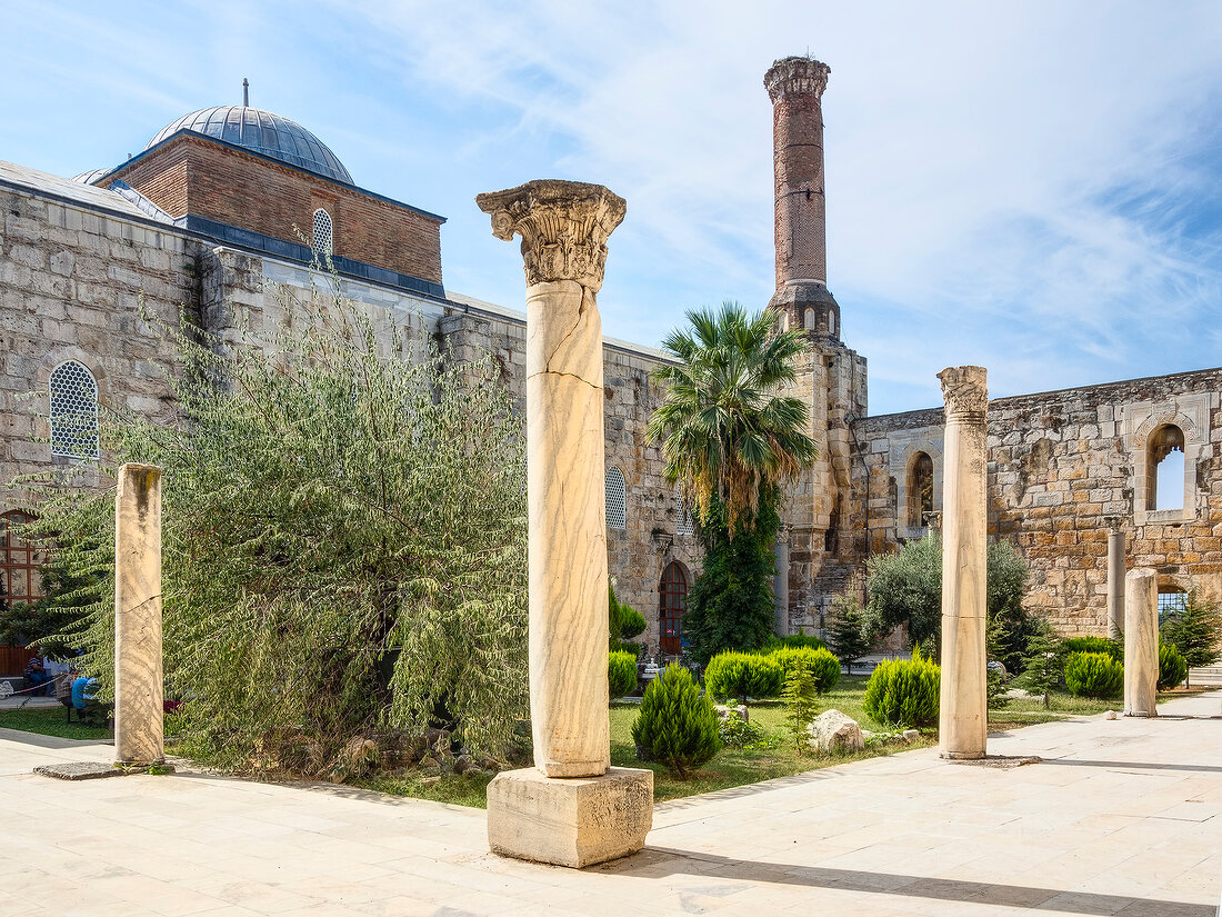 View of Isa Bey Mosque in Selcuk, Turkey