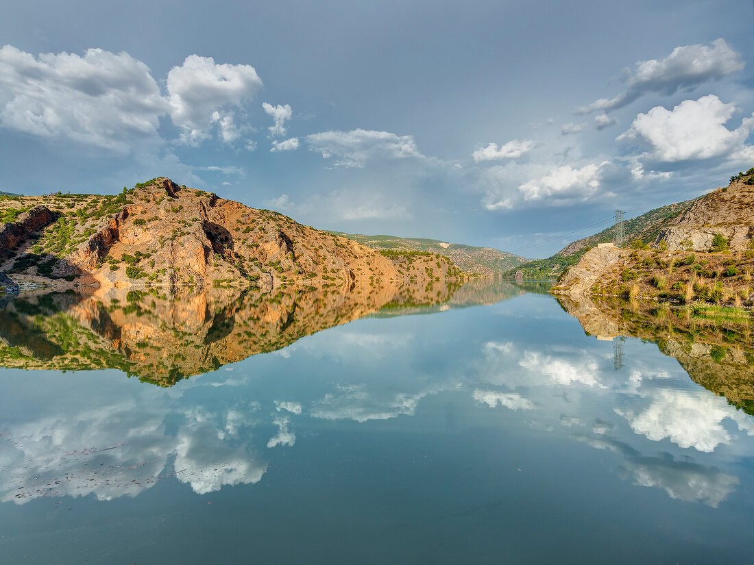 View of Buyuk Menderes river in Tripoli, Aegean, Turkey