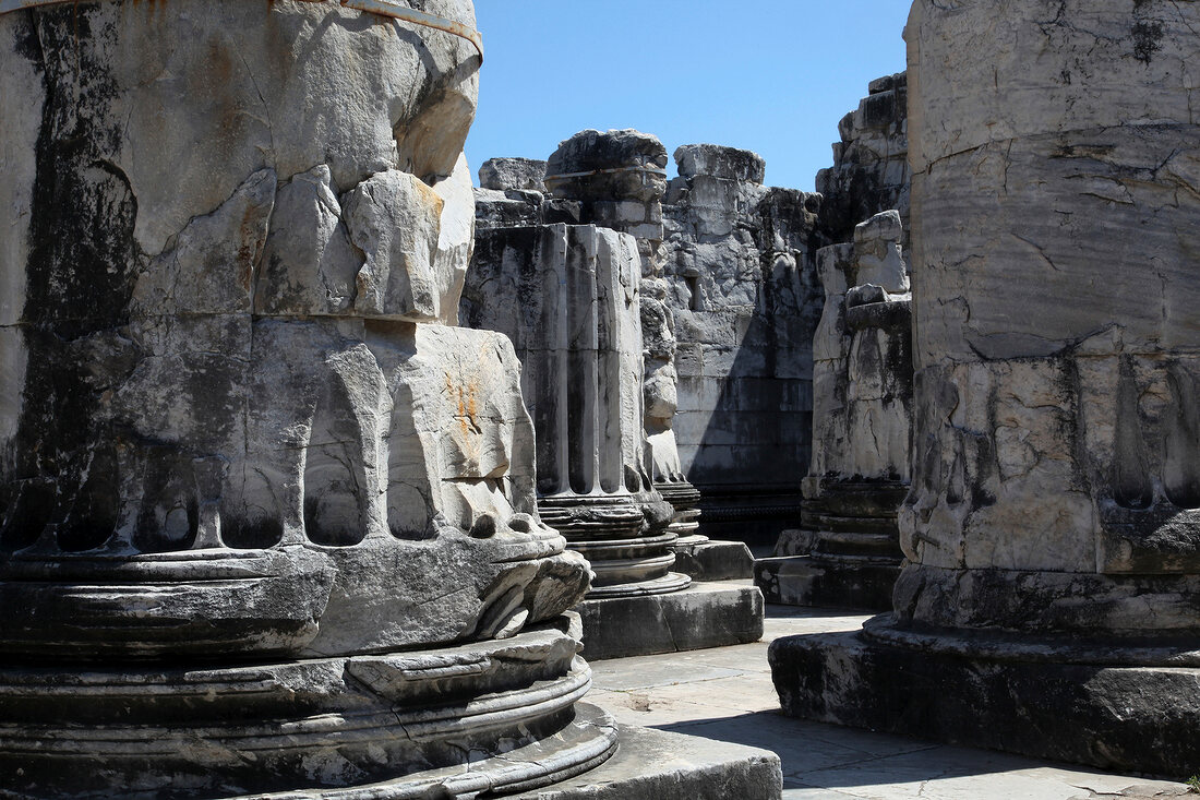 View of Apollo temple in Didyma, Turkey