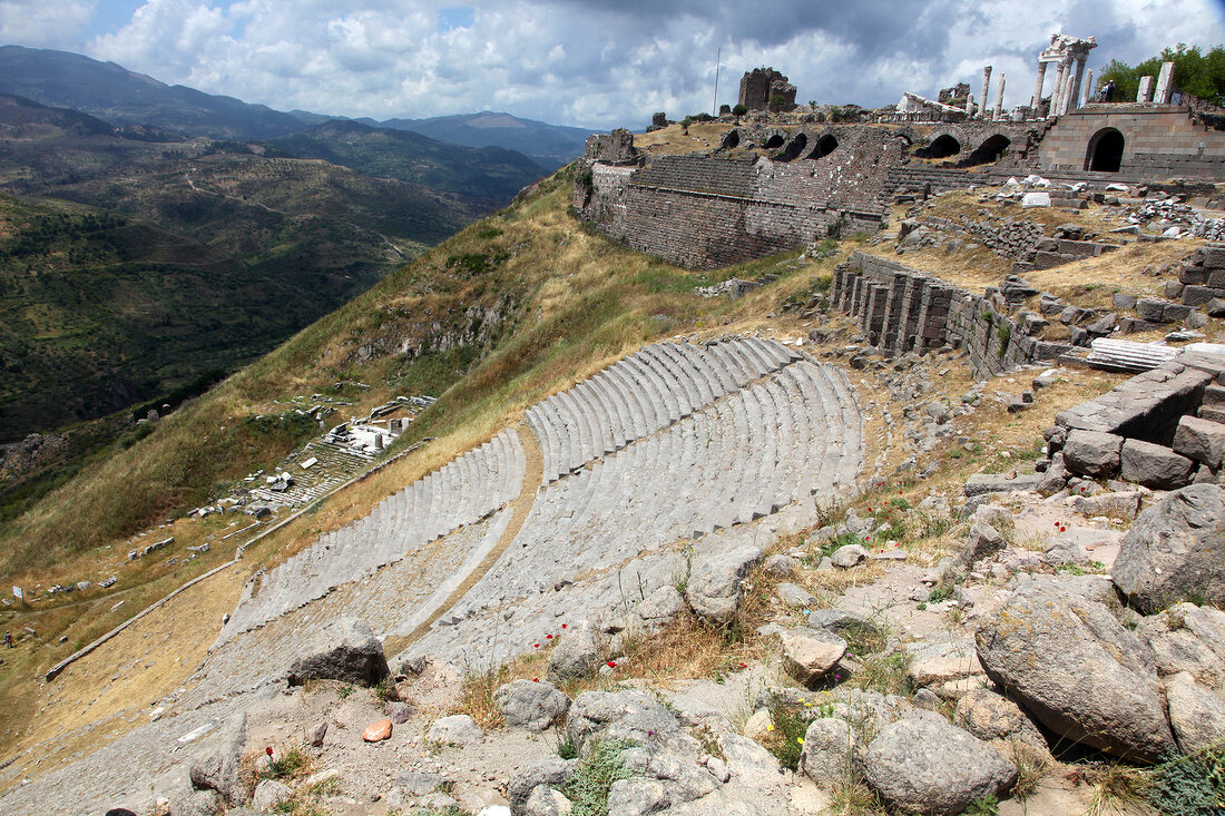 Ancient ruins of Bergama in Izmir, Aegean, Turkey