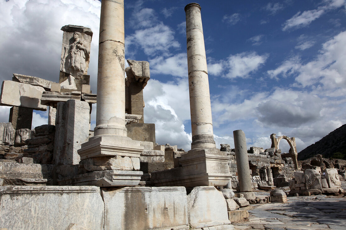 Türkei, Türkische Ägäis, Antike, Ephesus, Ruine, Säulen