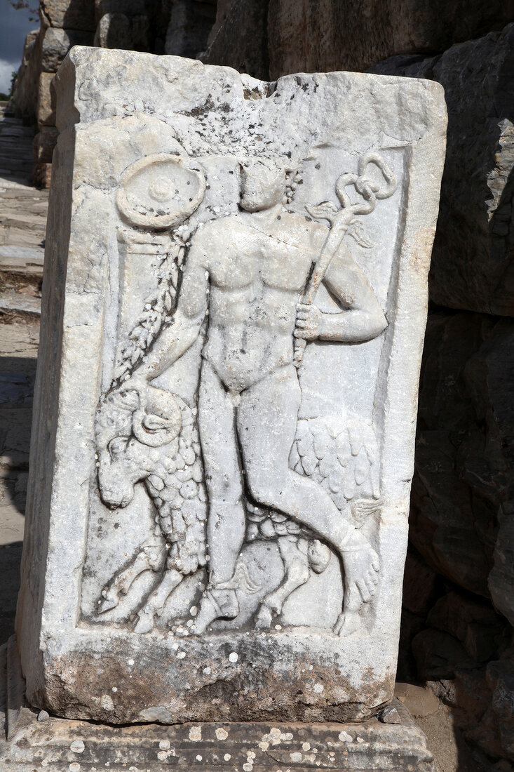 View of ruins Ephesus, Aegean, Turkey