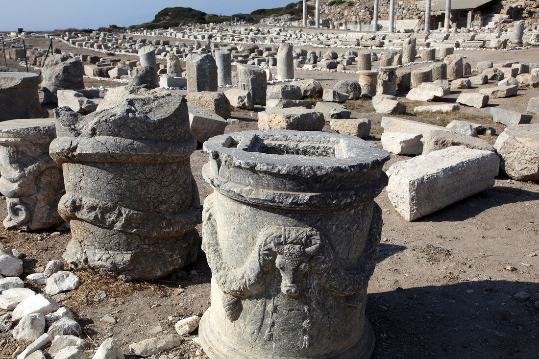 Ancient ruins of Knidos, Aegean Sea, Turkey