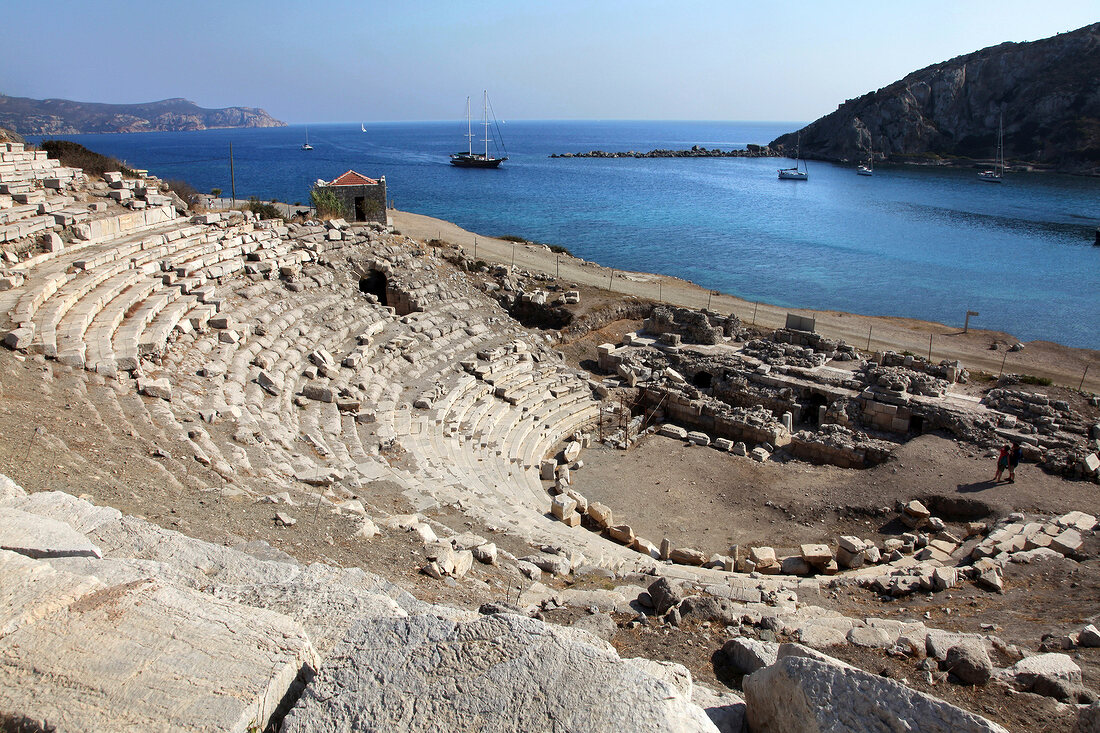 Ancient ruins of Knidos, Aegean Sea, Turkey