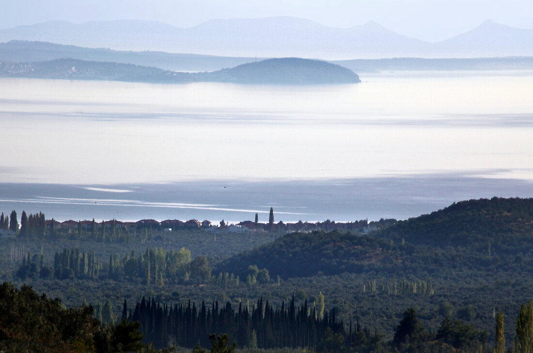 View of nature park in Edremit, Turkey