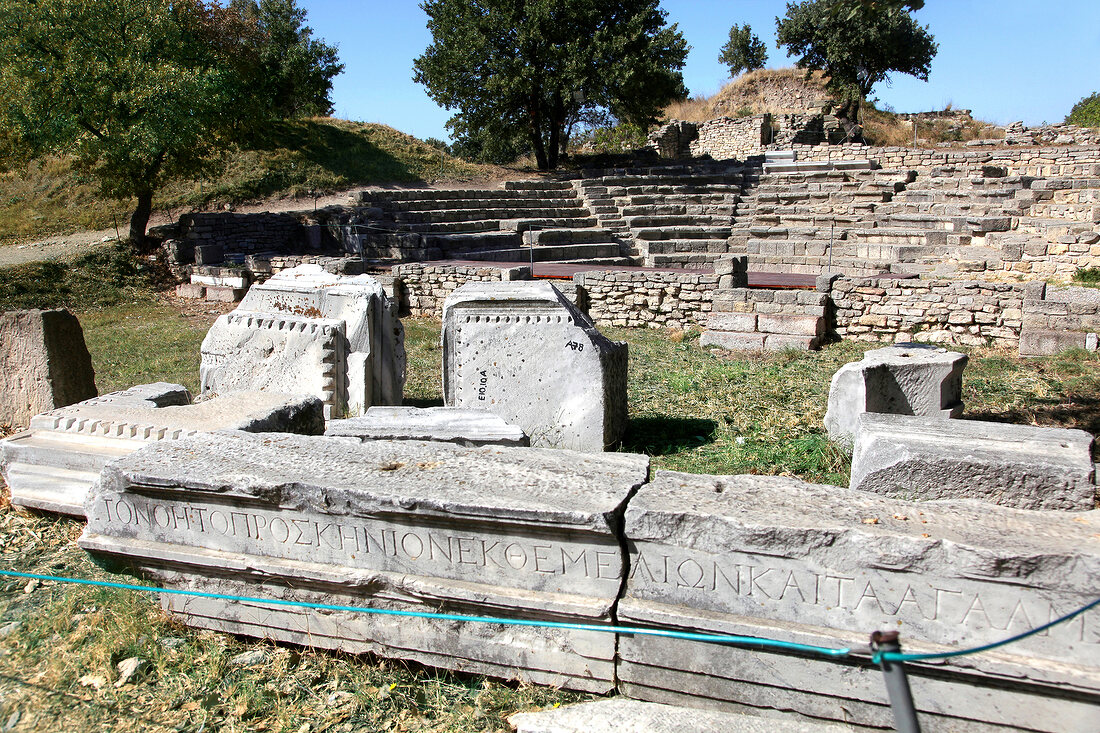 Türkei, Türkische Ägäis, Troja, Ruine