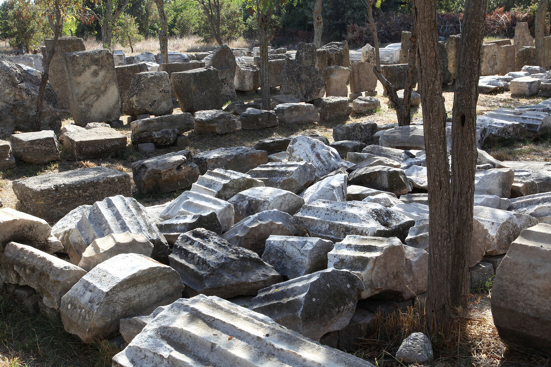 Ruins of Troy, stones, Turkey