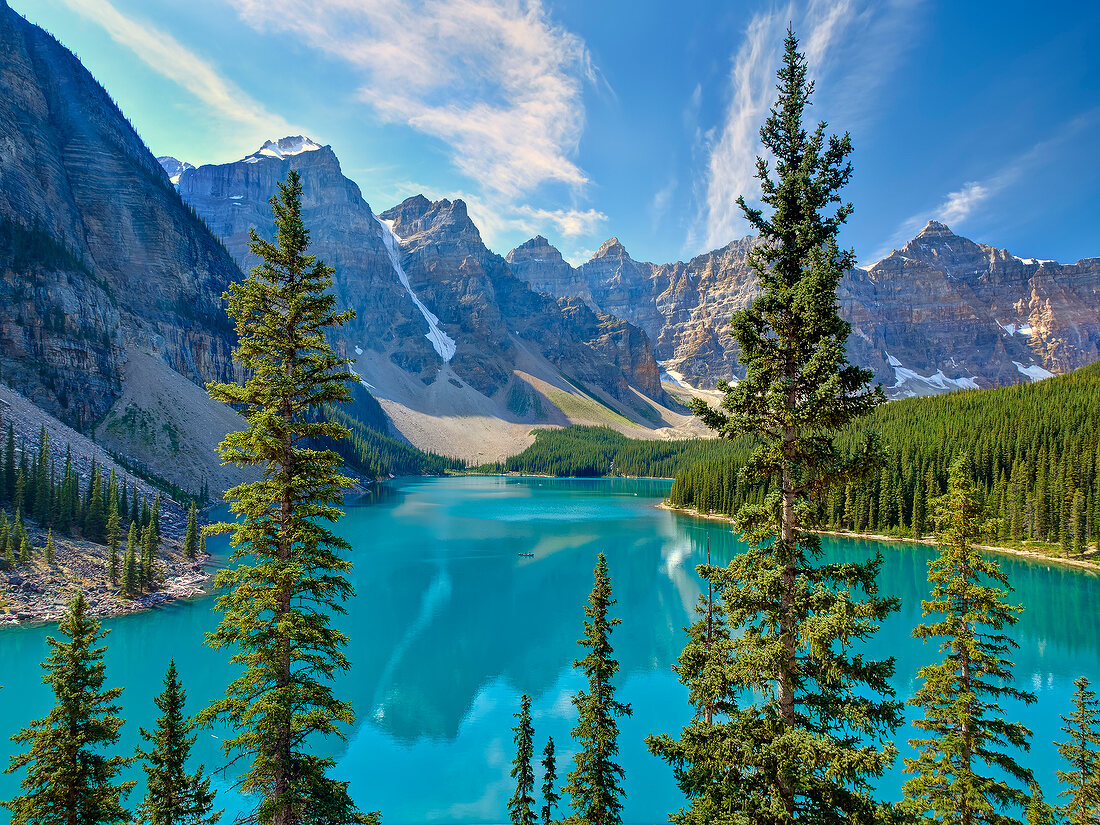 Kanada, Alberta, Banff National Park Moraine Lake, Gletscher