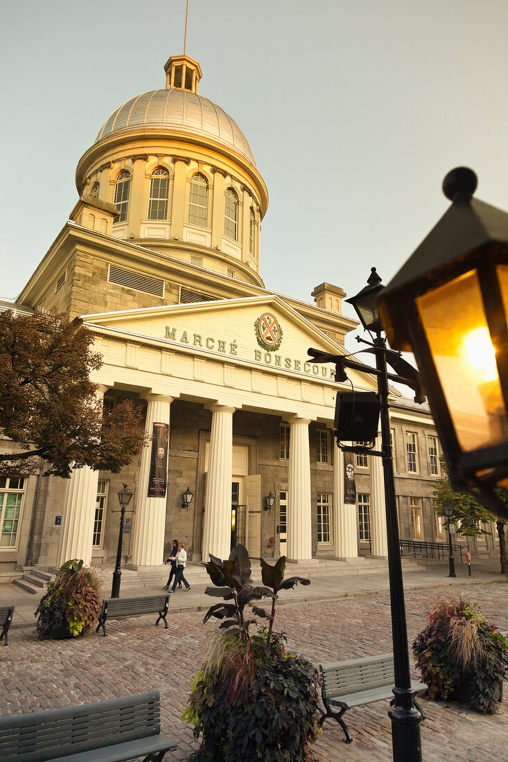 Bonsecours Market at Rue Saint Paul, Montreal, Canada