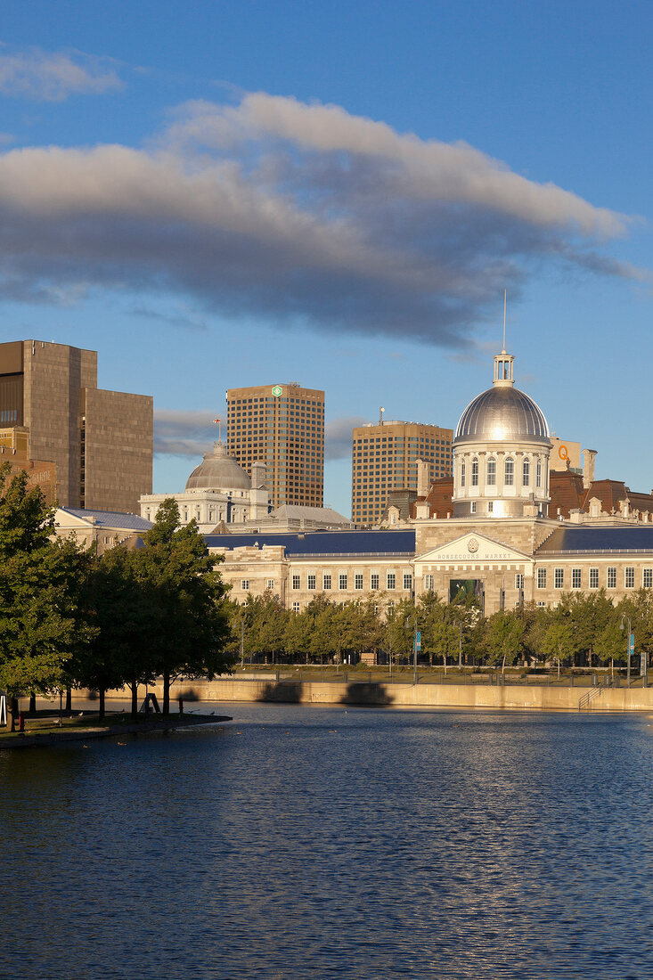 View of Parc du Bassin-Bonsecours, Montreal, Canada